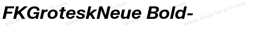 FKGroteskNeue Bold字体转换